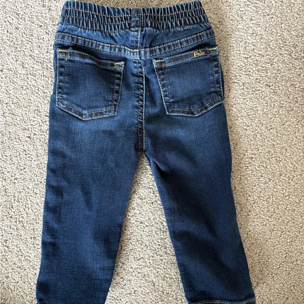 Polo Ralph Lauren Baby jeans size 12 month! Dark jeans baby girl boy